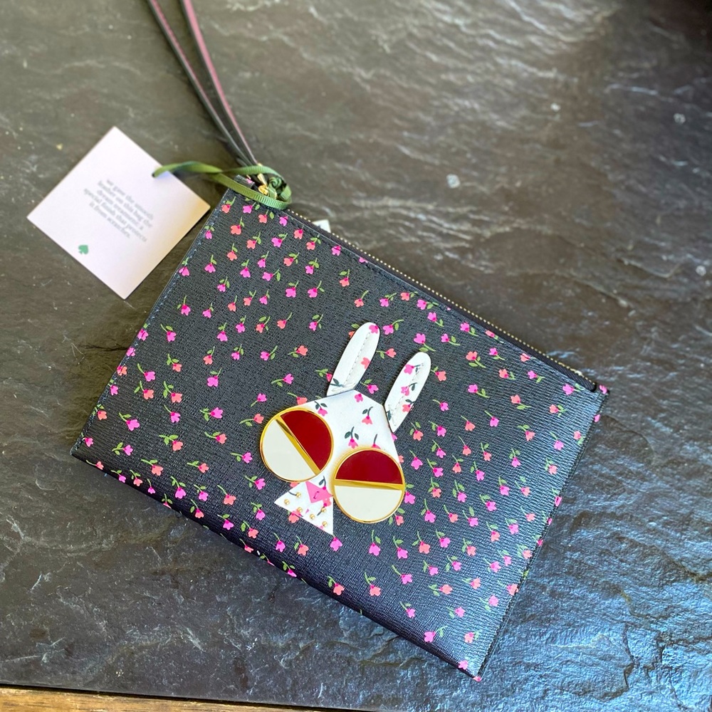 spademals money bunny small wristlet